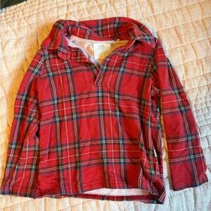Plaid Red Kids Shirt by little sleepies
